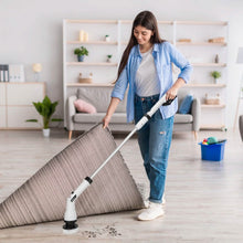 将图片加载到图库查看器,Electric Cordless Spin Scrubber Cleaning Brush with 4 Replaceable Heads