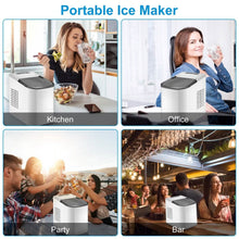 Load image into Gallery viewer, Electric Countertop Ice Make with Ice Scoop Basket Self Cleaning