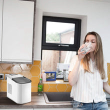 Load image into Gallery viewer, Electric Countertop Ice Make with Ice Scoop Basket Self Cleaning