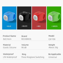 将图片加载到图库查看器,Electric Cycling Bell 90 dB Horn Rainproof Bicycle Handlebar Silica Gel Shell Ring Bike Bell Bicycle Accessories Electric Cycling Bells Water-Resistant Cycling Bells Horn Loud Bicycle Horns Bicycle Accessories