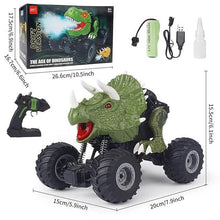 Load image into Gallery viewer, Electric Dinosaur Remote Control Spray Stunt Car