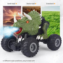 Load image into Gallery viewer, Electric Dinosaur Remote Control Spray Stunt Car