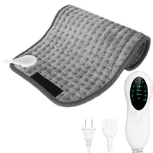 Load image into Gallery viewer, Electric Heating Pad for Back Abdomen Shoulder with 10 Adjustable Temperature Smart Timer Setting