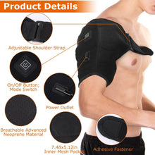 Load image into Gallery viewer, Electric Heating Pad Therapy Shoulder Heating Wrap Compression Sleeve