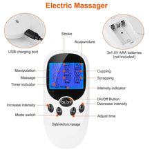 Load image into Gallery viewer, Electric Muscle Stimulator with Electrode Pads Wires