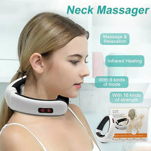 将图片加载到图库查看器,Electric Neck Massager and Pulse Back 6 Modes Power Control