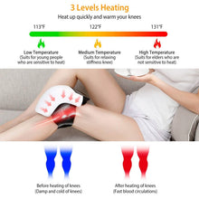 Load image into Gallery viewer, Electric Rechargeable Knee Massager Infrared Heat Pain Relief Therapy