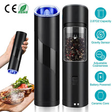 Load image into Gallery viewer, Electric Salt and Pepper Grinder LED Indicator Adjustable Coarseness