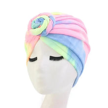 Load image into Gallery viewer, Elegance Mommy And Kids Turban Hat Cap With Big Bow Soft Cute Knot Nursery Beanie Knotted Headban