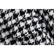 将图片加载到图库查看器,Elegance Women Tweed Jackets Fashionable Office Ladies Black Tassel Houndstooth Coats Female Autumn Vintage Thick Plaid Coat Girls Chic