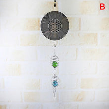 Load image into Gallery viewer, Elegant 3D Metal Hanging Wind Hanging Spinners Spiral Wind Chimes Wind Sculptures With Gazing Ball Spiral Tail Stainless Steel Spin Decor For Indoor Outdoor Spinner Wind Chime With Spiral Tail Ball Center Home Decor