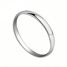 将图片加载到图库查看器,Elegant and Charming S925 Silver Wedding Band Ring