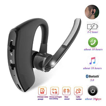 Load image into Gallery viewer, Elegant Black Bluetooth Earphone Wireless Stereo HD Mic HiFi Headphones Bluetooth Comfort Handsfree Driving Headset Ideal Standby Time Single In Ear Headset For Worm Driving