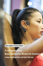 Load image into Gallery viewer, Elegant Black Headphones Wireless Earphones For Workouts And Running Bluetooth Headphones With Mic Grey Bluetooth 5.0 Bone Conduction Earphone Waterproof Sport Headphone Bluetooth Headsets Wireless Headphones Music Handsfree Design