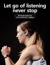 Load image into Gallery viewer, Elegant Black Headphones Wireless Earphones For Workouts And Running Bluetooth Headphones With Mic Grey Bluetooth 5.0 Bone Conduction Earphone Waterproof Sport Headphone Bluetooth Headsets Wireless Headphones Music Handsfree Design