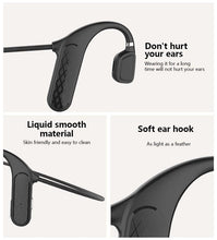 Load image into Gallery viewer, Elegant Black Headphones Wireless Earphones For Workouts And Running Bluetooth Headphones With Mic Grey Bluetooth 5.0 Bone Conduction Earphone Waterproof Sport Headphone Bluetooth Headsets Wireless Headphones Music Handsfree Design