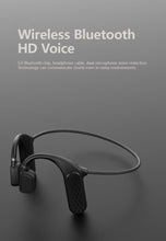 Load image into Gallery viewer, Elegant Black Headphones Wireless Earphones For Workouts And Running Bluetooth Headphones With Mic Grey Bluetooth 5.0 Bone Conduction Earphone Waterproof Sport Headphone Bluetooth Headsets Wireless Headphones Music Handsfree Design