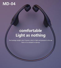 Load image into Gallery viewer, Elegant Black Headphones Wireless Earphones For Workouts And Running Bluetooth Headphones With Mic Grey Bluetooth 5.0 Bone Conduction Earphone Waterproof Sport Headphone Bluetooth Headsets Wireless Headphones Music Handsfree Design