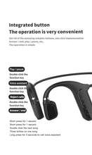 Load image into Gallery viewer, Elegant Black Headphones Wireless Earphones For Workouts And Running Bluetooth Headphones With Mic Grey Bluetooth 5.0 Bone Conduction Earphone Waterproof Sport Headphone Bluetooth Headsets Wireless Headphones Music Handsfree Design