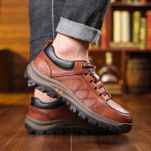 将图片加载到图库查看器,Elegant Black Leather Mens Business Boots Platform Winter Sneakers Without Lace Safety Shoe Quick-Drying Tactical Shoe Comfortable Sneaker Hiker Lightweight Ankle Motorcycle Mountain Running Short Boot