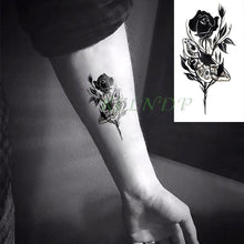 Load image into Gallery viewer, Elegant Black Music Notes Waterproof Sticker Tattoos Temporary Chest Shoulder Tattoos For Men Women