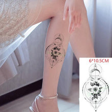 Load image into Gallery viewer, Elegant Black Waterproof Temporary Tattoo Stickers Moon Hill Modern Body Art Stickers Hand Foot High Quality For Womens