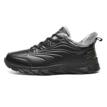 Load image into Gallery viewer, Elegant Black Winter Men Waterproof Snow Shoes Comfortable Sneakers Mens Work Casual Shoes Non-Slip Light Rubber Sole Walk Fashion Sneakers Breathable Comfort Walking Shoes For Mens