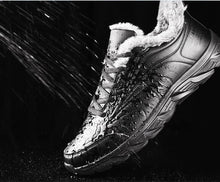 Load image into Gallery viewer, Elegant Black Winter Men Waterproof Snow Shoes Comfortable Sneakers Mens Work Casual Shoes Non-Slip Light Rubber Sole Walk Fashion Sneakers Breathable Comfort Walking Shoes For Mens