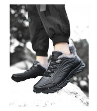 Load image into Gallery viewer, Elegant Black Winter Men Waterproof Snow Shoes Comfortable Sneakers Mens Work Casual Shoes Non-Slip Light Rubber Sole Walk Fashion Sneakers Breathable Comfort Walking Shoes For Mens