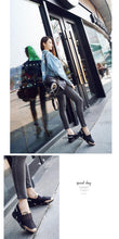 Load image into Gallery viewer, Elegant Black Women Slip-On Casual Thicken Sneakers Soft Soled Slip On Walking Shoes Lightweight Casual Running Sneakers Flats Casual Walking Espadrilles For Women