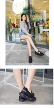 Load image into Gallery viewer, Elegant Black Women Slip-On Casual Thicken Sneakers Soft Soled Slip On Walking Shoes Lightweight Casual Running Sneakers Flats Casual Walking Espadrilles For Women