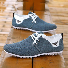 将图片加载到图库查看器,Elegant Casual Mens Shoes Lace-Up Linen Cloth Breathable Mens Canvas Shoes Flats Driving Walking Shoes Driving Sneakers Casual Cloth Shoes Lightweight Outdoor Shoes