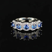 Load image into Gallery viewer, Elegant Copper Ring with Synthetic Cubic Zirconia