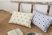 Load image into Gallery viewer, Elegant Cotton Floral Printed Pillow Cases Pillow Cover Canvas Embroidery Cushion Cover Home Decor Yellow Flowers Pillow Case Soft Luxury Style