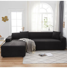 将图片加载到图库查看器,Elegant Elastic Sofa Covers Set for Living Room Chaise Lounge L Shape Corner Stretch Couch Armchair Slipcover Furniture Protector Shaped Sofa Cover Sectional Couch Cover for Living Room Fabric Chaise Lounge Slipcover