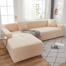 将图片加载到图库查看器,Elegant Elastic Sofa Covers Set for Living Room Chaise Lounge L Shape Corner Stretch Couch Armchair Slipcover Furniture Protector Shaped Sofa Cover Sectional Couch Cover for Living Room Fabric Chaise Lounge Slipcover