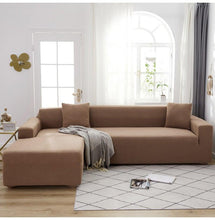 将图片加载到图库查看器,Elegant Elastic Sofa Covers Set for Living Room Chaise Lounge L Shape Corner Stretch Couch Armchair Slipcover Furniture Protector Shaped Sofa Cover Sectional Couch Cover for Living Room Fabric Chaise Lounge Slipcover