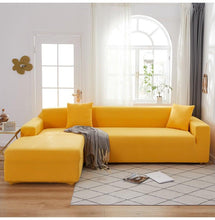 将图片加载到图库查看器,Elegant Elastic Sofa Covers Set for Living Room Chaise Lounge L Shape Corner Stretch Couch Armchair Slipcover Furniture Protector Shaped Sofa Cover Sectional Couch Cover for Living Room Fabric Chaise Lounge Slipcover
