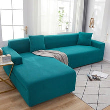 将图片加载到图库查看器,Elegant Elastic Sofa Covers Set for Living Room Chaise Lounge L Shape Corner Stretch Couch Armchair Slipcover Furniture Protector Shaped Sofa Cover Sectional Couch Cover for Living Room Fabric Chaise Lounge Slipcover