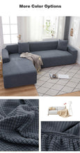 将图片加载到图库查看器,Elegant Elastic Sofa Covers Set for Living Room Chaise Lounge L Shape Corner Stretch Couch Armchair Slipcover Furniture Protector Shaped Sofa Cover Sectional Couch Cover for Living Room Fabric Chaise Lounge Slipcover