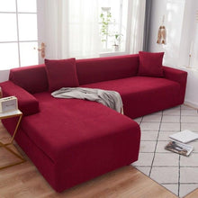 将图片加载到图库查看器,Elegant Elastic Sofa Covers Set for Living Room Chaise Lounge L Shape Corner Stretch Couch Armchair Slipcover Furniture Protector Shaped Sofa Cover Sectional Couch Cover for Living Room Fabric Chaise Lounge Slipcover
