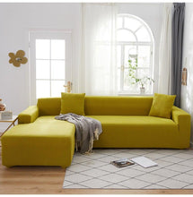 将图片加载到图库查看器,Elegant Elastic Sofa Covers Set for Living Room Chaise Lounge L Shape Corner Stretch Couch Armchair Slipcover Furniture Protector Shaped Sofa Cover Sectional Couch Cover for Living Room Fabric Chaise Lounge Slipcover
