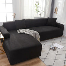 将图片加载到图库查看器,Elegant Elastic Sofa Covers Set for Living Room Chaise Lounge L Shape Corner Stretch Couch Armchair Slipcover Furniture Protector Shaped Sofa Cover Sectional Couch Cover for Living Room Fabric Chaise Lounge Slipcover