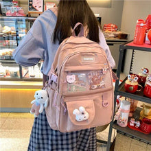 Load image into Gallery viewer, Elegant Female Backpack For Teenager Girls And Women Cute Fashionable Book Schoolbag And Laptop Bag