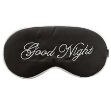 Load image into Gallery viewer, Elegant Good Night Soft Eye Masks Cute Design Eye Cover Sleeping Blindfold Women Eye Cover Full Night's Sleep Travel Portable Lightweight Eye Mask