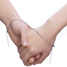 Load image into Gallery viewer, Elegant Heart Shaped Magnet Bracelet For Couples Stainless Steel Magnetic Couple Bracelets Long Distance Touch Bracelets Magnetic Heart Matching Bracelets Stainless Steel Adjustable Chain Bracelet Set Gift