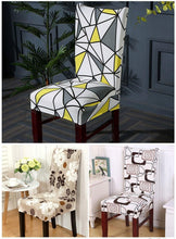 将图片加载到图库查看器,Elegant Kitchen Chair Covers Stretch Seat Covers For Chairs Slipcover Chair house chaise Furniture Covers Gray Chair cover Washable Anti dust Seat Slipcover Protector for Hotel Office Ceremony Banquet Wedding Party