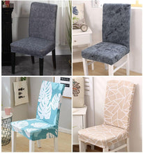 将图片加载到图库查看器,Elegant Kitchen Chair Covers Stretch Seat Covers For Chairs Slipcover Chair house chaise Furniture Covers Gray Chair cover Washable Anti dust Seat Slipcover Protector for Hotel Office Ceremony Banquet Wedding Party