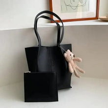 将图片加载到图库查看器,Elegant Ladies 2 piece set / suit Handbag Composite Bag Set Ladies Handbag Large Shoulder Bag Purse Bag Handbag For Females