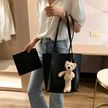 将图片加载到图库查看器,Elegant Ladies 2 piece set / suit Handbag Composite Bag Set Ladies Handbag Large Shoulder Bag Purse Bag Handbag For Females